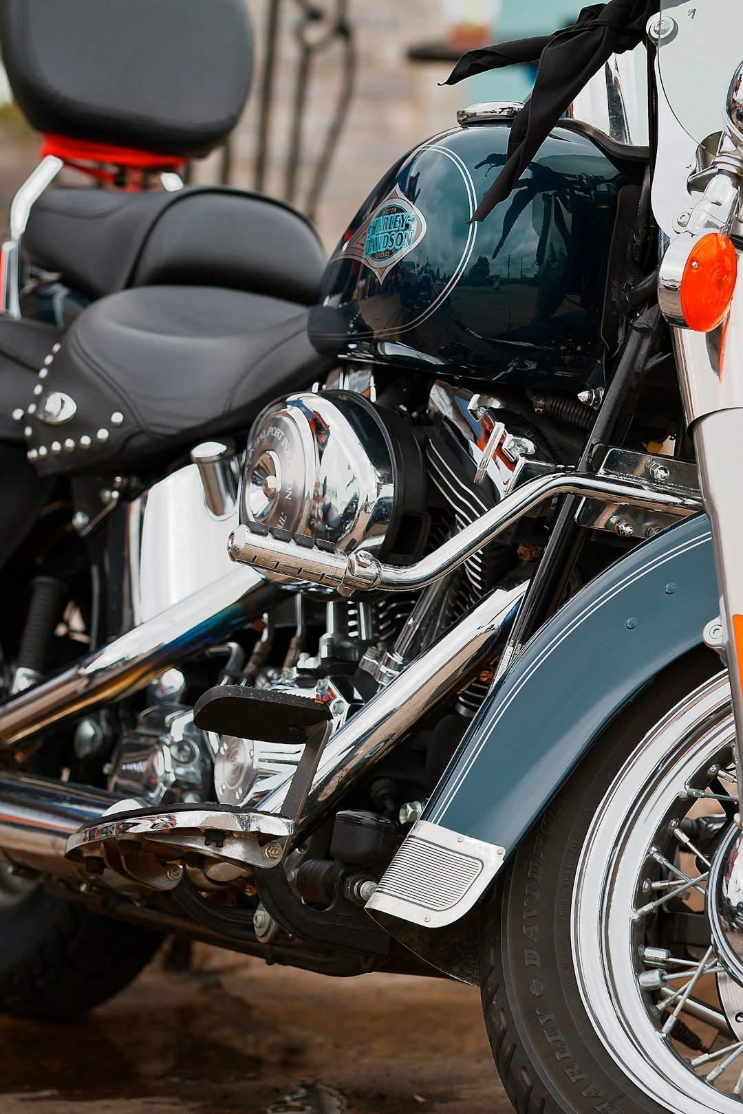 black and silver cruiser motorcycle