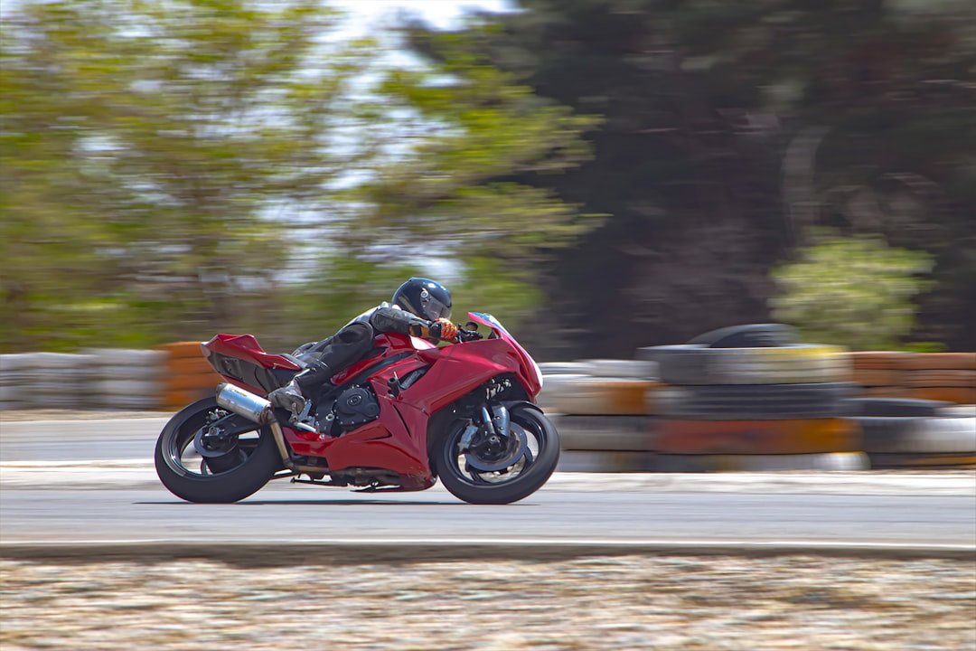 a man riding a motorcycle