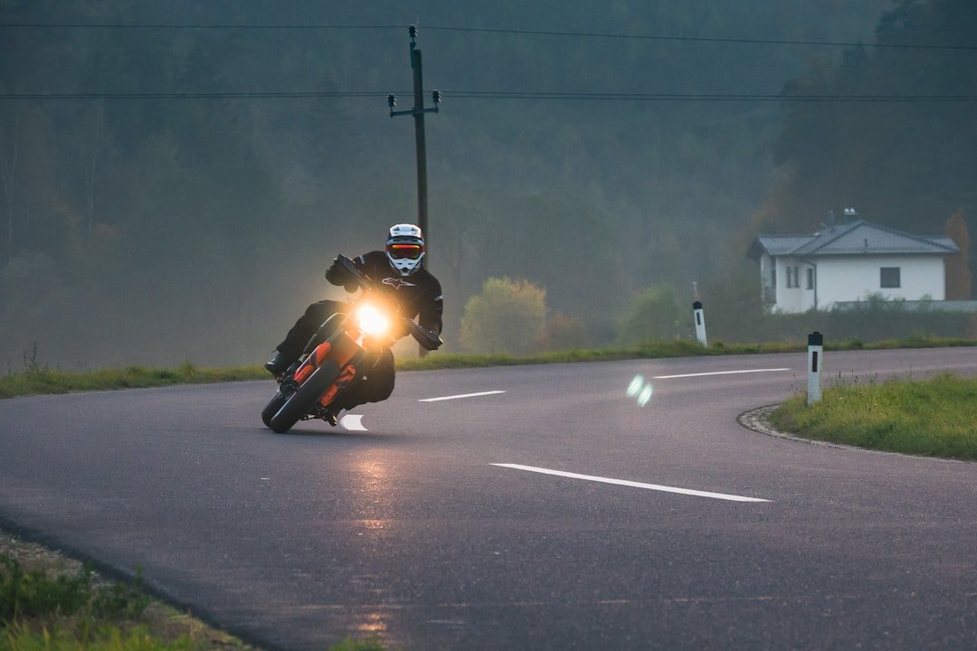 a person riding a motorcycle