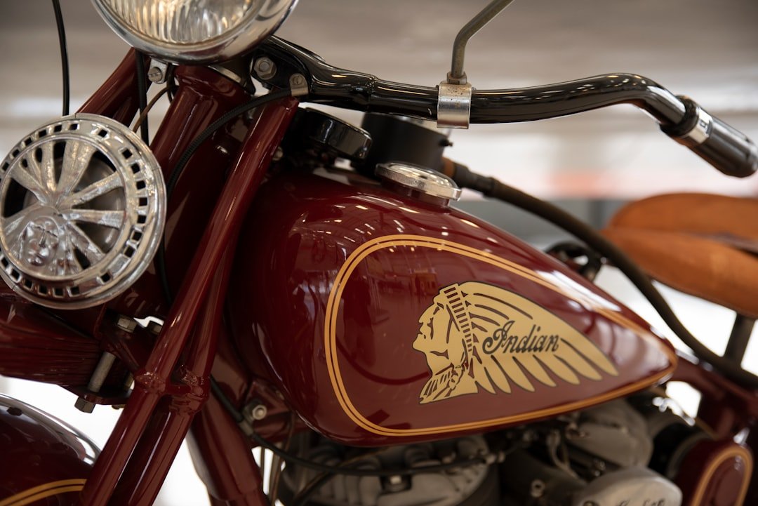 a close up of the front of a motorcycle